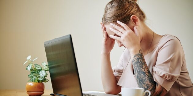 Modern Woman Experiencing Burnout